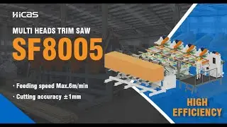 SF8005 Wood Pallet Multi Heads Trim Saw #woodpalletbusiness #woodpalletmachine #woodworkingmachine