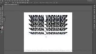 EASY FLIP TEXT EFFECT IN ADOBE ILLUSTRATOR // BLEND // GRADIENT //REFLECT