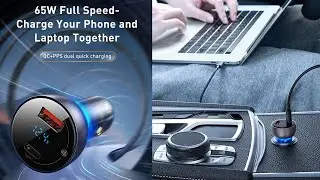 65W Car Charger/Quick Charge QC 4.0 & 3.0 USB C Charger/PD Type C Fast Charging/Laptop & Mobile