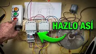 🪛C&oacute;mo Hacer Reversible un Motor🎡 Monof&aacute;sico | Cambio de Enrollados con Contactores y Pulsadores