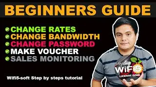 WiFi5-SOFT: CHANGE RATES / BANDWIDTH / PASSWORD /MAKE VOUCHER/SALES MONITORING | HAY LE COMWORKS V.2