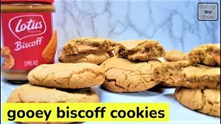 The Secret to the Gooey Center #biscoffcookies #frommytinykitchen