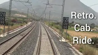 Viaggio in coda treno.Retro cab ride. Nuova linea a doppio binario Campofelice-Lascari-Cefalù.Me-Pa.