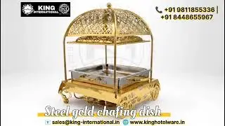 Royal & Premium Gold Chafing Dish || Stainless Steel || King International