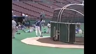 Bo Jackson Batting Practice 1990 Kansas City Royals