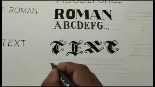 CLASSIC ROMAN Lettering Design #art #drawing #study #singletrack