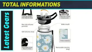 White Daisy Water Bottle: Stay Hydrated in Style!