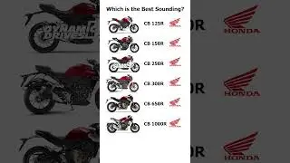 Honda Naked Bikes Exhaust Sound🔥 #honda #cb125r #cb150r #cb250r #cb300r #cb650r #cb1000r #akrapovic