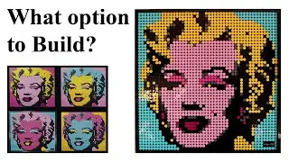 Lego Art 31197 Andy Warhol's Marilyn Monroe - what option to build ? what colors to use ?