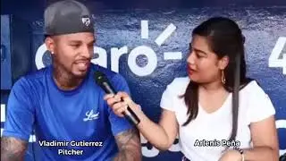 Vladimir Gutierrez esta disfrutando de su tiempo en la Liga Dominicana
