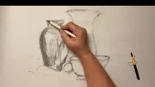 Drawing Reflective Objects in Charcoal Demo