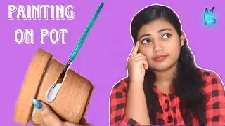 Painting on Pot || Diptalekha Adhikary || Paint on Pot in Easy Way @DiptalekhaAdhikary #art #diy