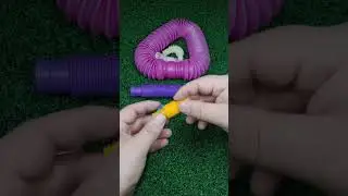 Creating Style ASMR PINK Crunchy POP-TUBE #diy #satisfyingvideos #relaxing #oddasmr #poptubesounds