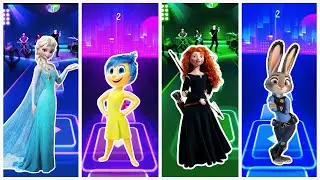 Hop Battle Princess 🎵🔥🎧 Elsa VS Joy VS Merida VS Judy Hopps