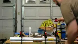 Test 1: Propane Tennis Ball Cannon #1