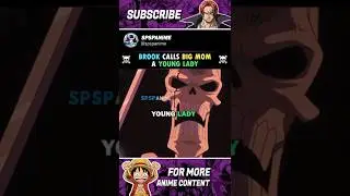 Brook calls Big Mom a Young Lady #brook #bigmom #onepiece