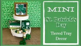 Mini St. Patrick's Day DIY Tiered Tray Decor