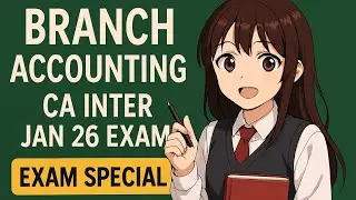 Branch Accounting  CA Inter Jan 26 Exam Special Revision in 6 min