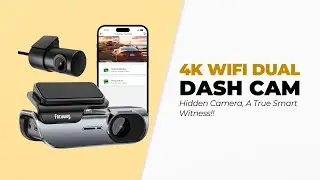 FocuWay Dash Cam Front and Rear 4K: Hidden Dual Dash Camera for Cars!