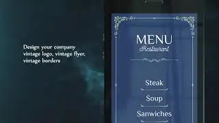 Vintage Design - Make menu and logo template