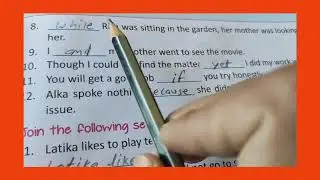 English Grammar Class-5 Chapter-9( Conjunctions) part-3/ page-60,61 (Let me try Question-Answers)