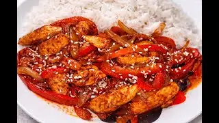 Pui cu legume la wok și orez basmati - o rețetă pentru pr&acirc;nz sau cină