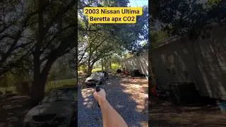 стрельба по лобовому стеклу из CO2-пистолета #модифицированныемашины #пневматика