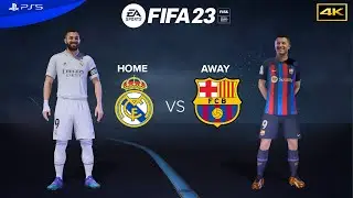 FIFA 23 - Real Madrid vs Barcelona - Copa del Rey Semi Final | El Clasico Match 2023 | PS5 4K