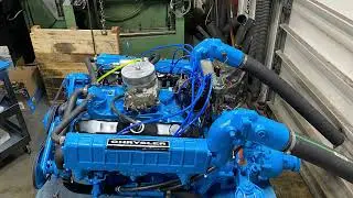 Капитальный ремонт морского двигателя Chrysler 360 1978 года, левый борт