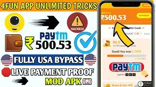 [4fun App Unlimited Tricks]Per Number Instant ₹500 Free Paytm Cash ! Fully USA Bypass Tricks ! Binod