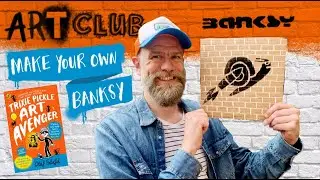 Banksy for kids – How to make your own Banksy stencil street art - Art Club special
