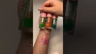Mixing THREE color changing glosses 😱🫣💗 #shortscreator #kikizcosmeticz