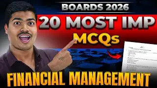 Financial Management | 20 Most Important MCQ | Class 12 Business studies Board exam 2026