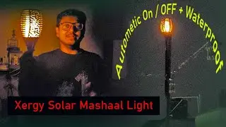 XERGY Solar Fire Mashaal Lights Review | Solar Waterproof Light For Garden, Roof & Balcony