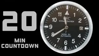 20 Minute Countdown Timer, Real watch, Alarm clock, Pomodoro Timer