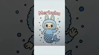 COLORING Merbubu from Labubu | Fun Art for Kids