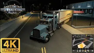 American Truck Simulator delivery at NIGHT 4K(No Commentary) #4 #gamereviews #americantrucksimulator