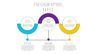 Minimal Infographic 3 step design for free