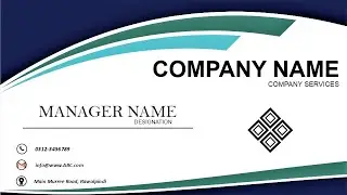 Professional Business Card Design in Corel Draw |  Coreldraw Tutorial | @GRAPHICISLAND