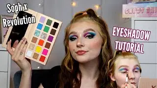 MAKEUP REVOLUTION X SOPH SUPER SPICE EYESHADOW PALETTE TUTORIAL