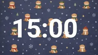 15-Minute Cozy Winter Otter Timer | Calm Focus & Classroom Countdown