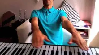 AkaNeon piano cat