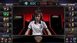 ROCCAT vs Gambit Gaming | S4 EU LCS Summer 2014 Week 5 Day 2 London | ROC vs GMB W5D2 G1 Wembley SSE