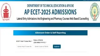 AP ECET Seat Allotment Result 2025 Out/How To Download AP ECET Seat Allotment Result 2025 Check Link