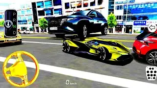 Today's new Lamborghini v 12 car stuck in the parking garage, 3D driving class game #3d android ios 