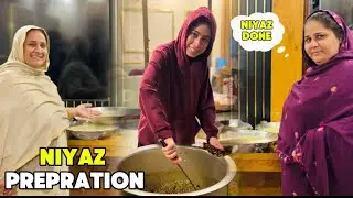 Niyaz Prepration At Rajab Bhai House 😊Alhamdulillah, it was very crowded 😍