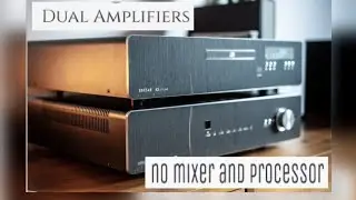 Paano mag setup ng dual amplifiers na walang mixer at processor
