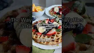 PERFECT VEGAN WAFFLES 🧇 #veganbreakfastideas