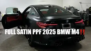 Full Xpel Satin PPF, Tint, and Ceramic Coat on a 2025 BMW M4 Competition xDrive!