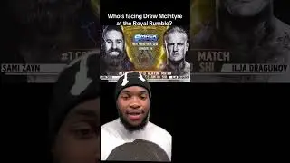 Who&rsquo;s facing Drew McIntyre at Royal Rumble? #drewmcintyre #samizayn #wwe #royalrumble #fyp